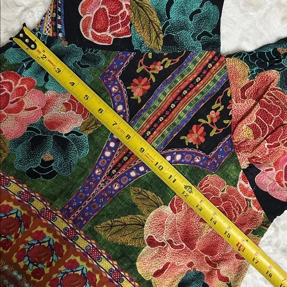 Farm Rio Anthropologie Rosalie dress Sz L made - Picture 8 of 9